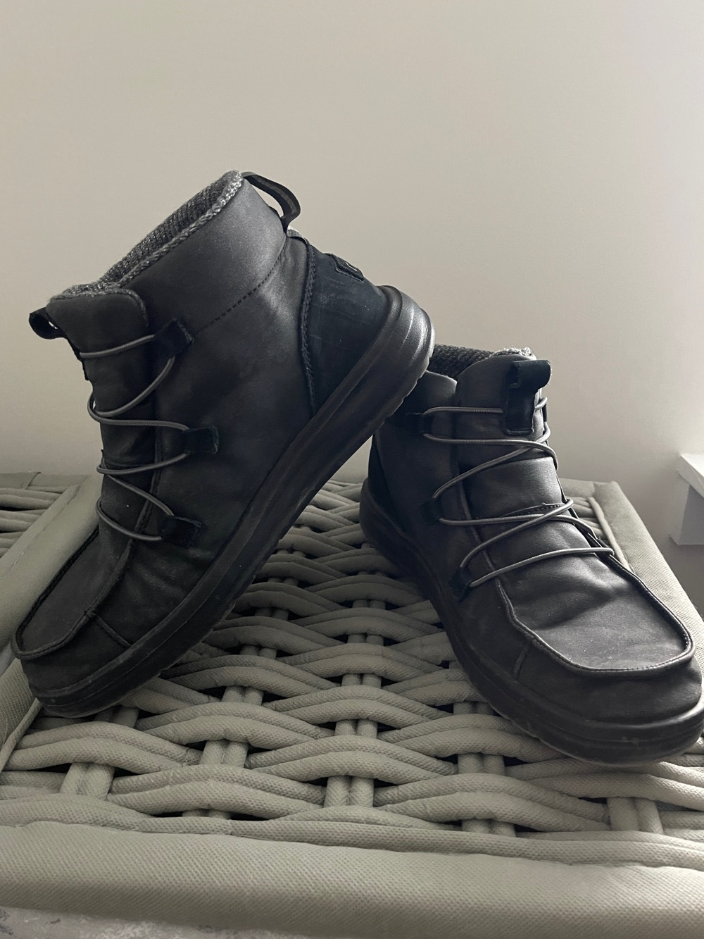 Hey Dude, Women’s Black Ankle Boots, Size 9